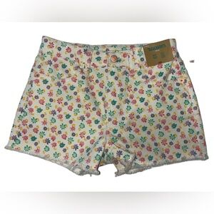 Thereabouts Floral Print Girls Denim Shorts Size 14